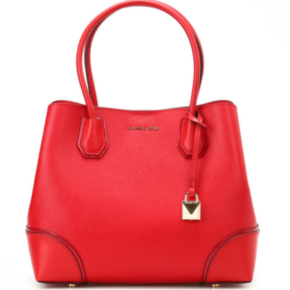MICHAEL MICHAEL KORS Mercer Gallery Bright Red Medium Bag - Picture 2 of 14